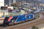 Amtrak yard crew backs the Coast Starlight (#14) with #309 & #308 to Union Staton for it's morning departure.